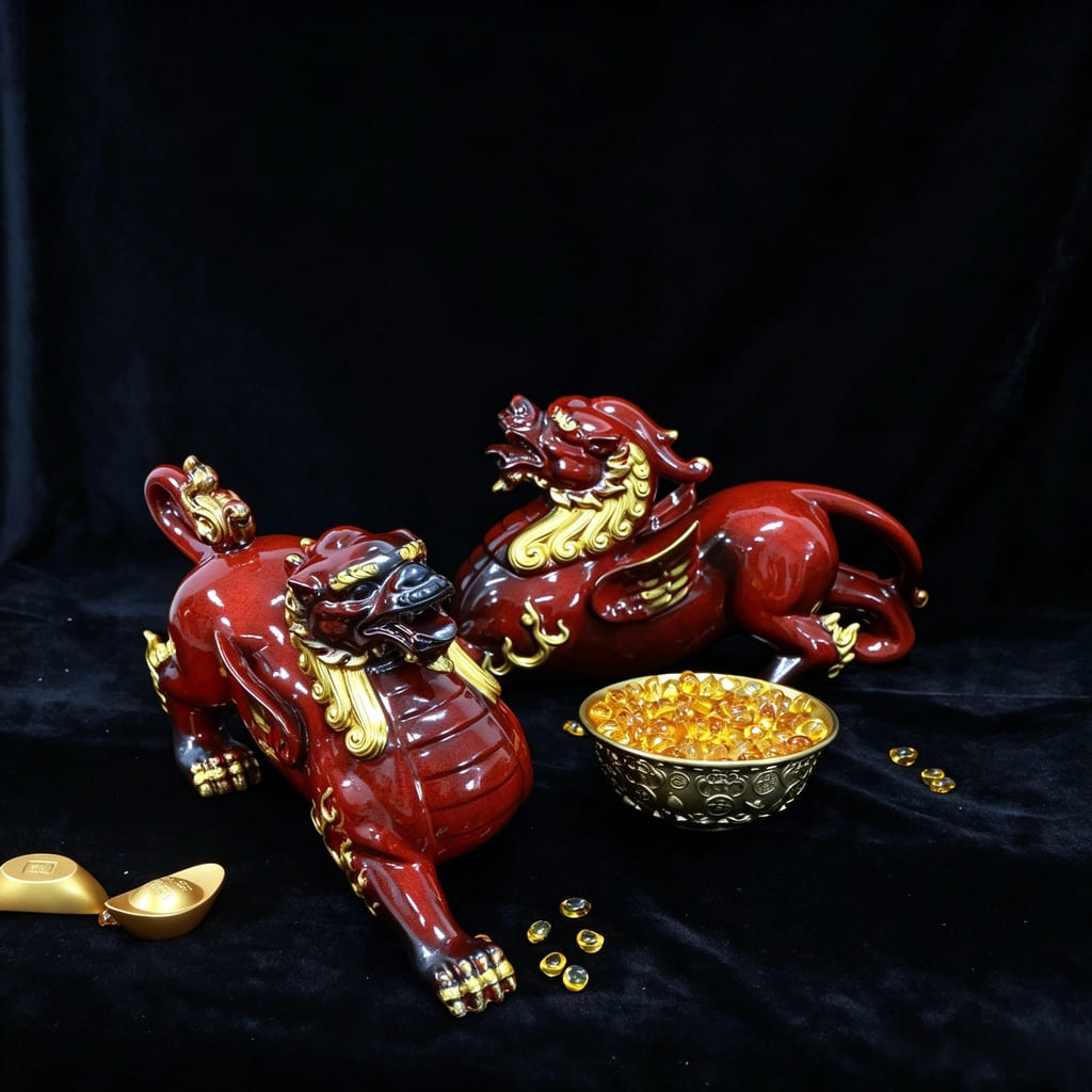 Jingdezhen Ceramic Pixiu Wealth Guardian