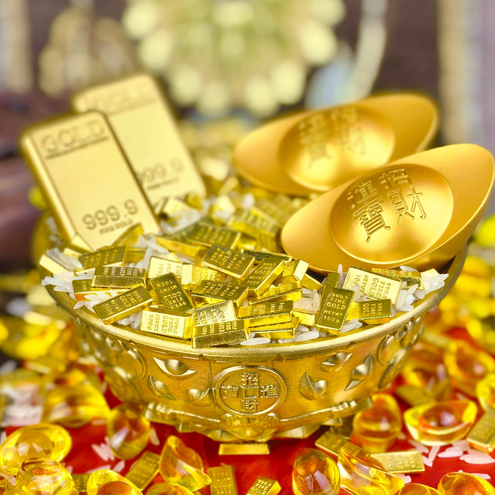 Brass "Ju Bao Pen" Treasure Basin of Wealth