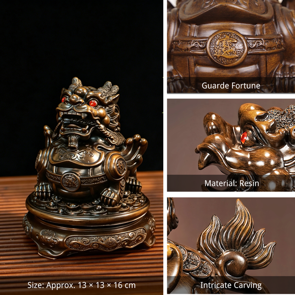 Rotating Pixiu Feng Shui Statue for Wealth & Prosperity Decor