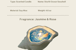 Medium Starlit Seashell Scented Candle Product Specifications