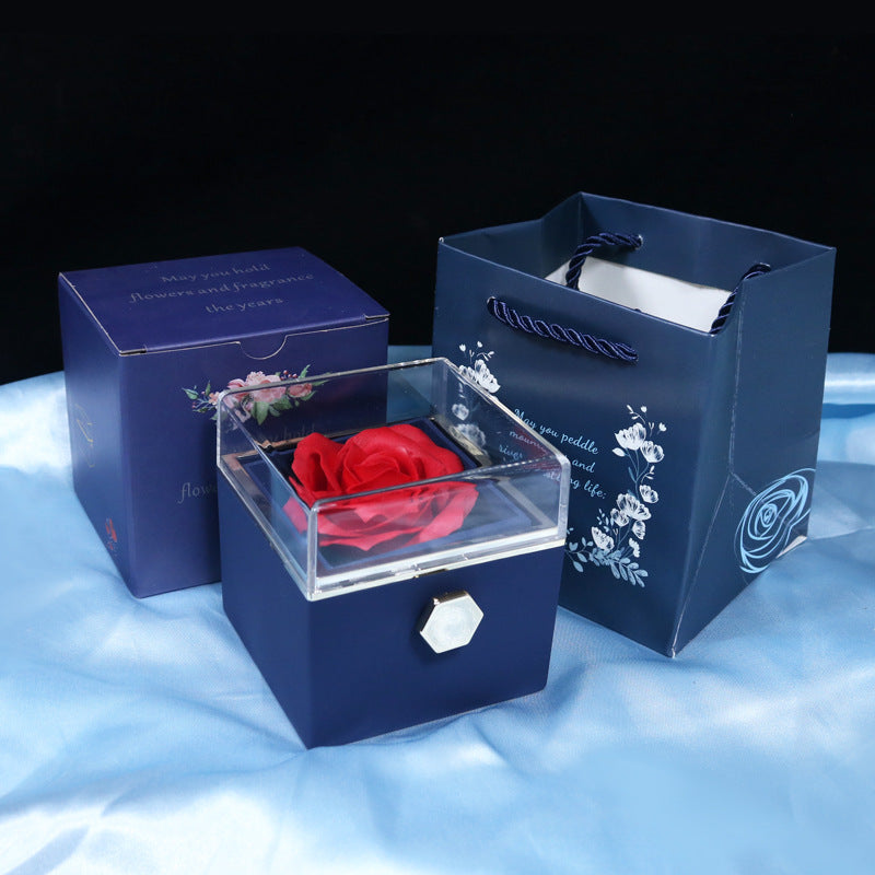 Gem Blue Eternal Rose Gift Box