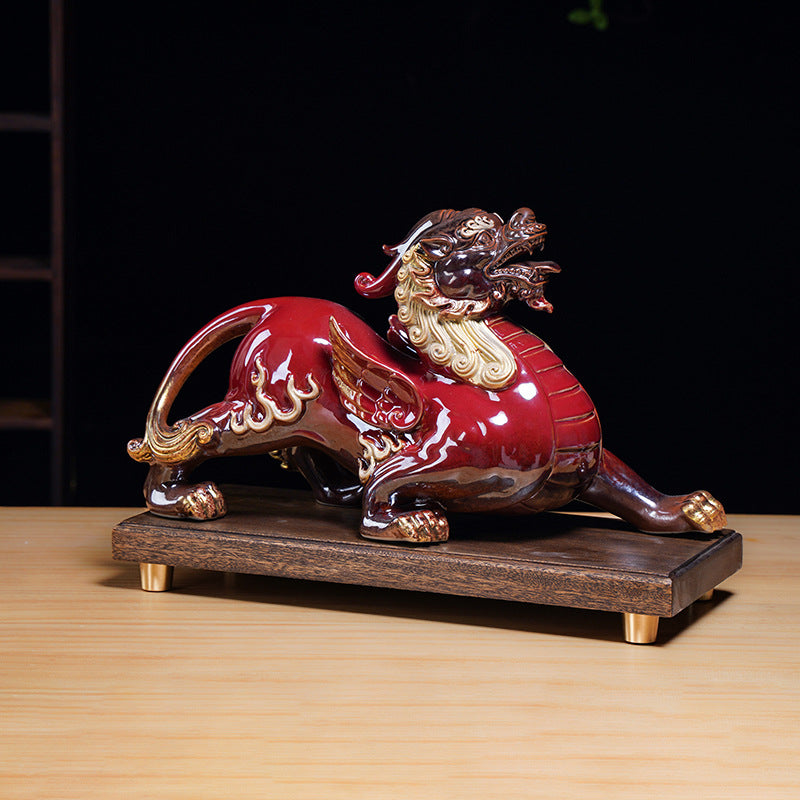 Jingdezhen Ceramic Pixiu Wealth Guardian
