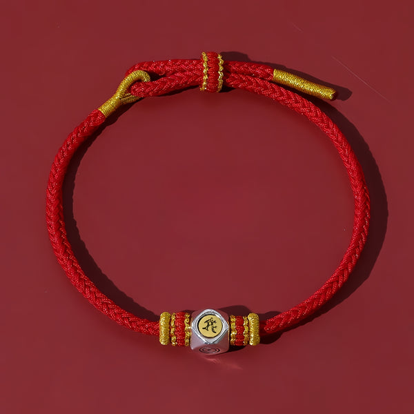 Year of the Horse Guardian Red String Bracelet: Mahasthamaprapta Bodhisattva