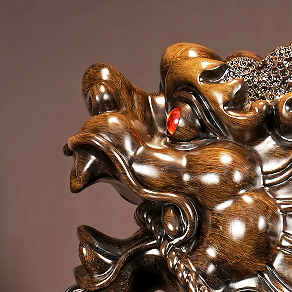 Rotating Pixiu Feng Shui Statue for Wealth & Prosperity Decor