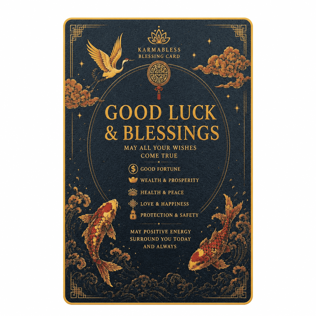 Temple-Blessed Prayer Card Complimentary Gift