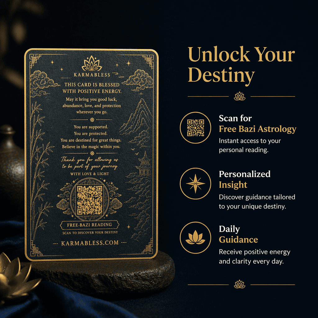 Temple-Blessed Prayer Card Complimentary Gift