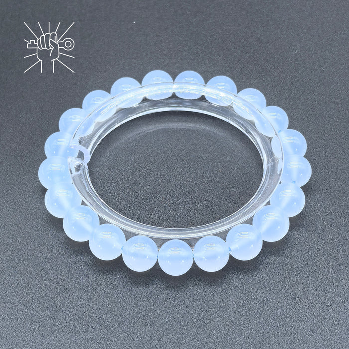 Blue Crystal Bracelet - Calm & Brave — material detail