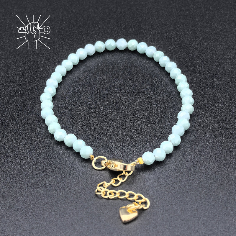 Pulsera de circón opaco de Aquamarine - Mejorar la visión