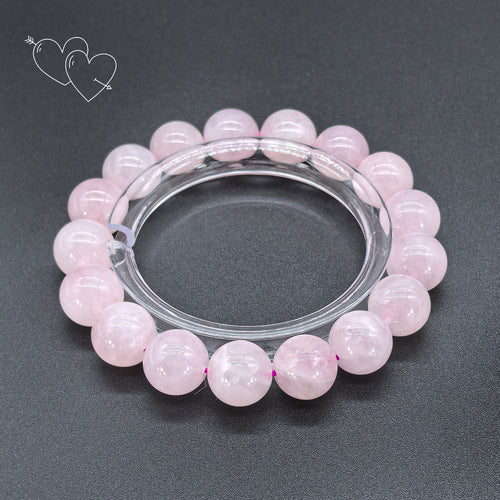 Madagascar Rose Quartz Newly mined Bracelet - Goddess Of Love — view 1