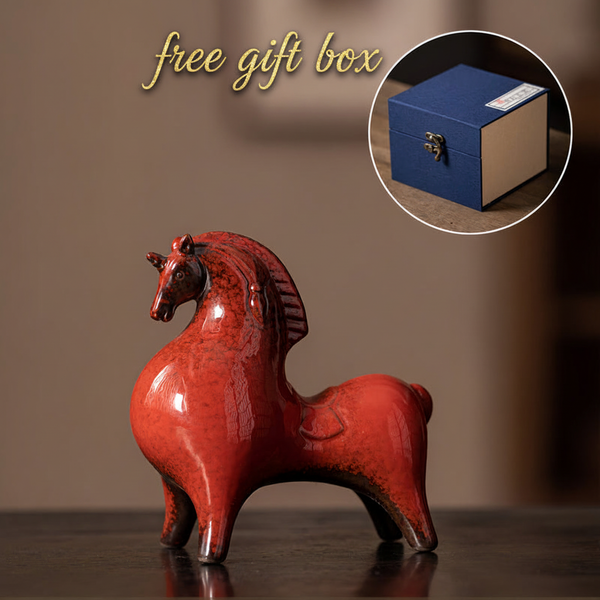 Tang Dynasty Style Ceramic Horse Statue