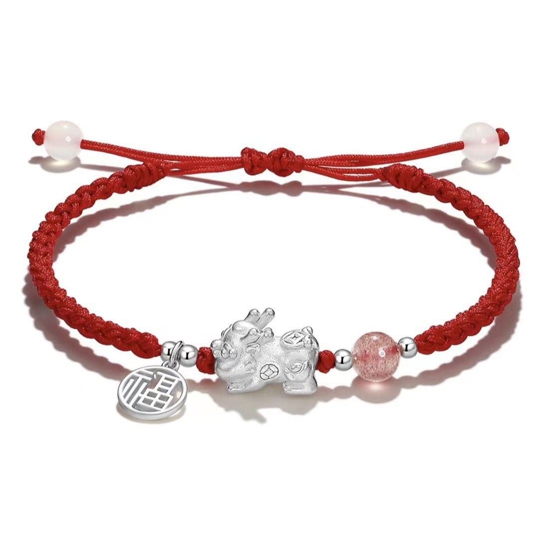 Fu Brand Feng Shui Pixiu Red String Bracelet