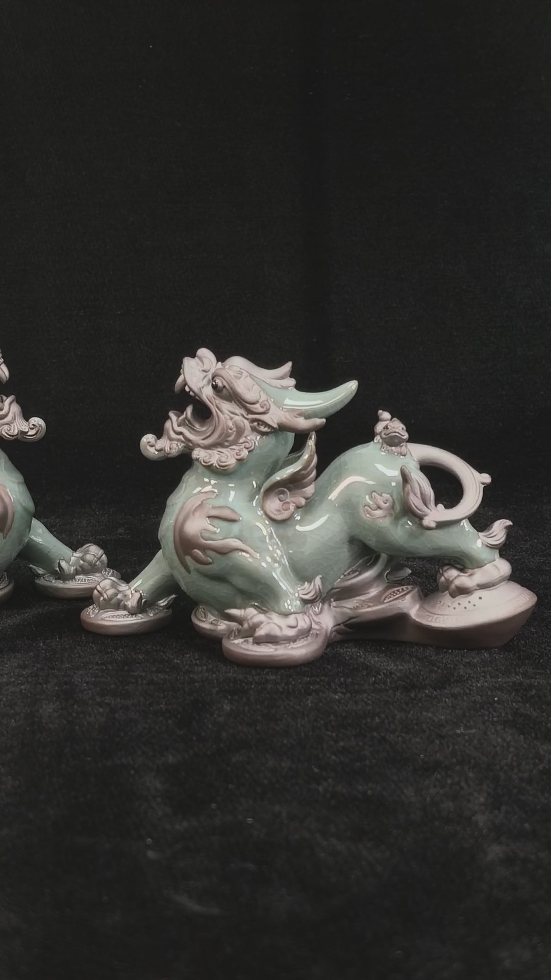 Ge-Ware Celadon Pixiu: The Imperial Wealth Guardian