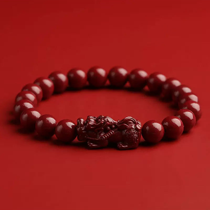 Pure Purple Sand Stone Feng Shui Pixiu Bracelet