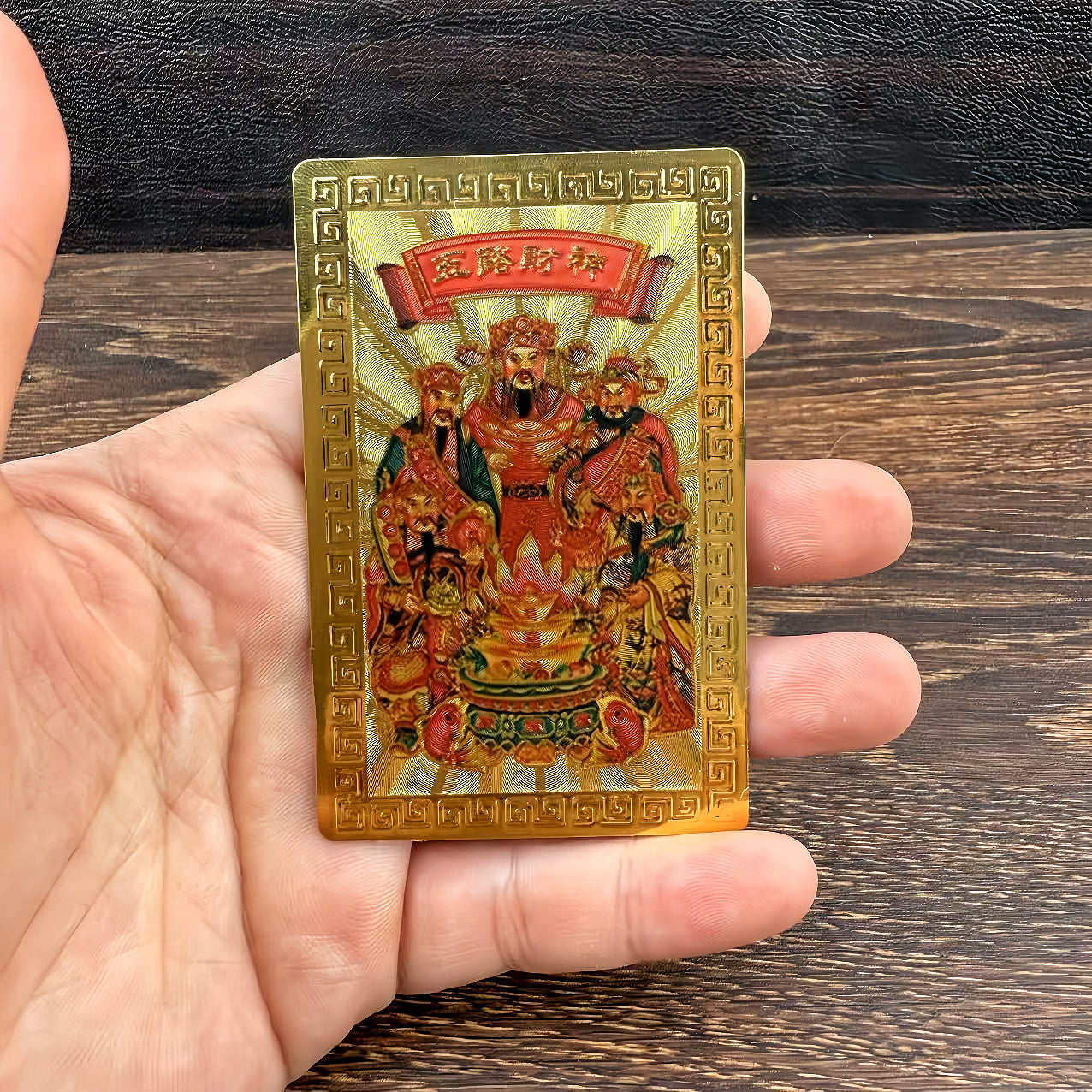 Golden Five Roads God of Wealth Phone Case Sticker