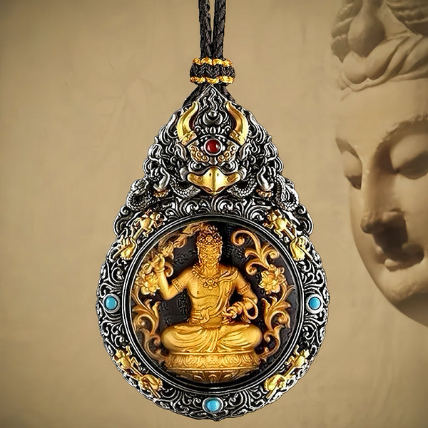 Tibetan Style Zodiac Guardian Buddha Necklace