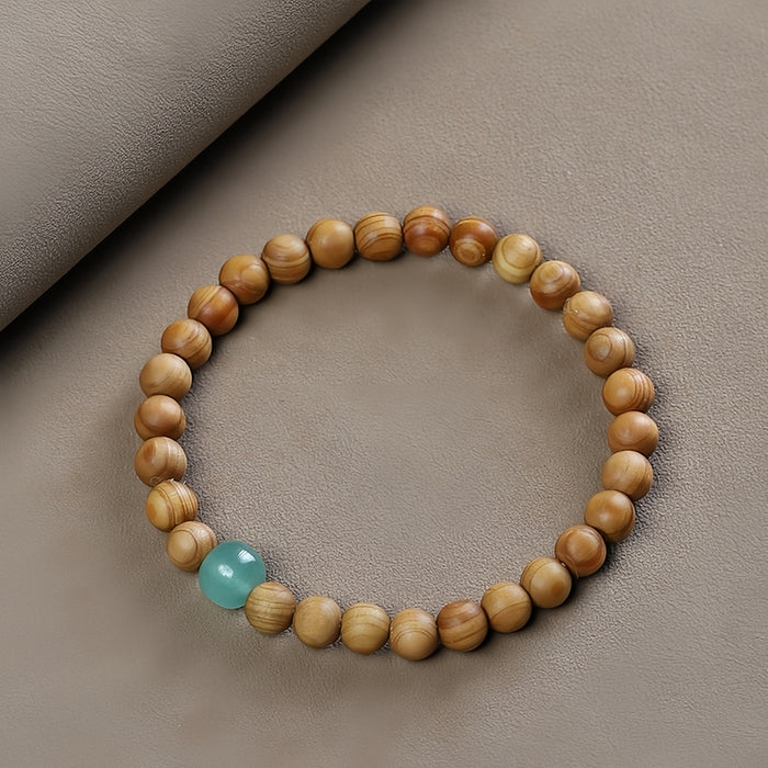 Zen Clarity Cliff Cypress Bracelet — close view